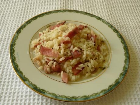 Risotto con speck