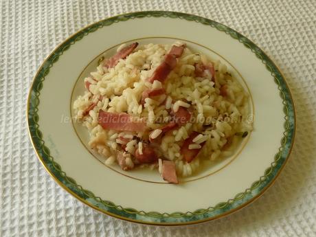 Risotto con speck