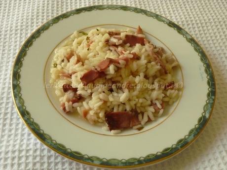 Risotto con speck