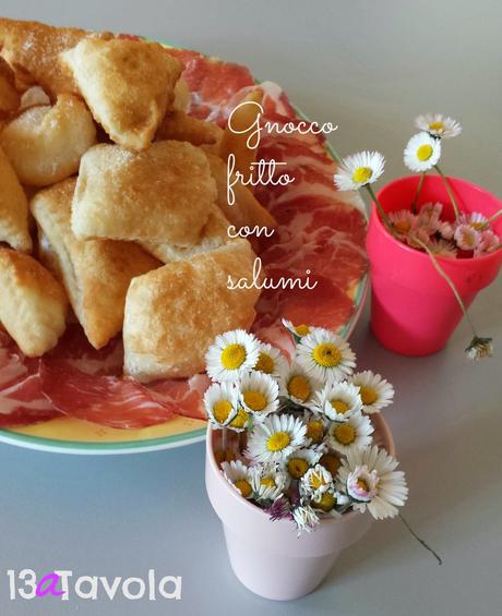 Gnocco fritto con lievito madre e coppa piacentina