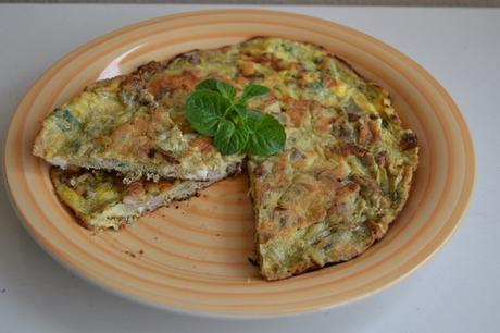 frittata carciofi e abbacchio