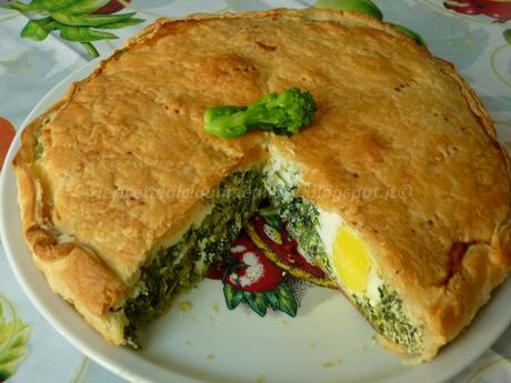 Torta salata con ricotta e cime di rapa (tipo Pasqualina)