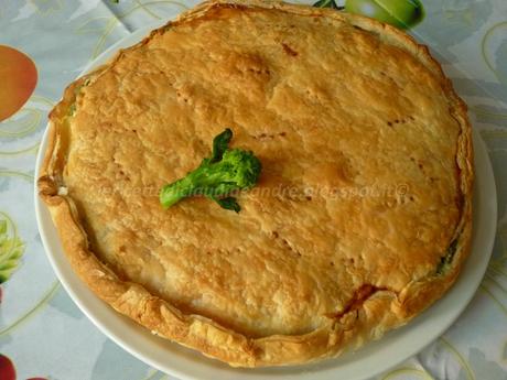 Torta salata con ricotta e cime di rapa (tipo Pasqualina)