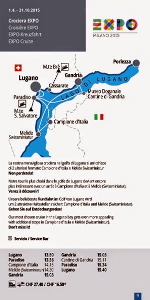 SNL Lago di Lugano: Una Crociera per EXPO 2015