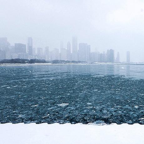 Loving the real winters... #Chicago #skyline