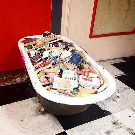 Literature by the tub. San Francisco love.