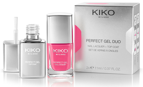 Kiko Cosmetics, Smalto + Top Coat Perfect Gel Duo - Preview