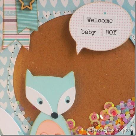 cafecreativo - craft asylum - baby sheker card - scrapbooking - scrap - sizzix big shot - fustelle