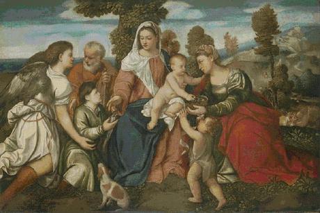 Schema per il punto croce: Sacra Famiglia_2