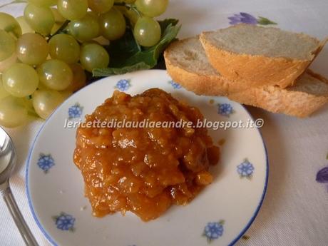 Marmellata di mela cotogna e uva