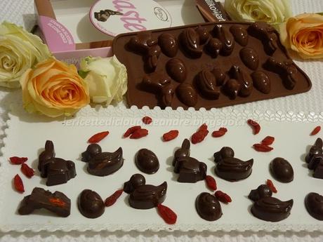 Cioccolatini con bacche di goji