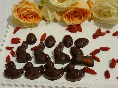 Cioccolatini con bacche di goji