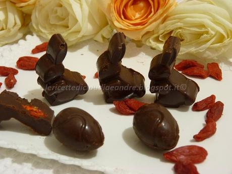 Cioccolatini con bacche di goji