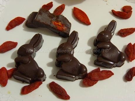 Cioccolatini con bacche di goji