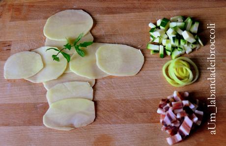 Kartoffelpäcken, alias Pacchettini di patate con Pancetta di Calabria DOP