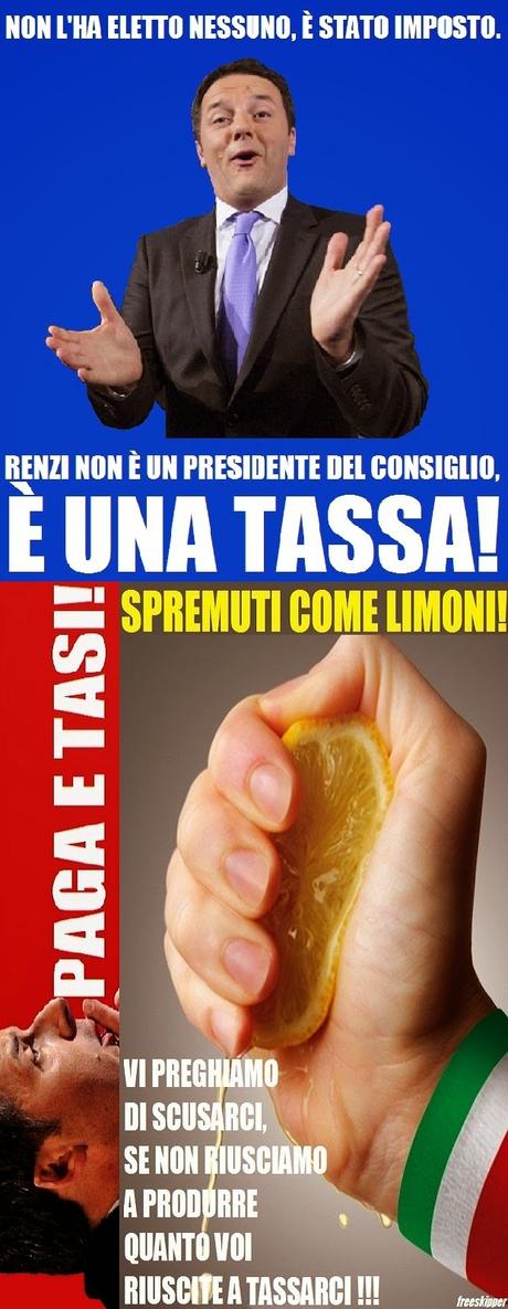 Con Renzi al comando andiamo a sbattere: aumentano tasse e disoccupazione!