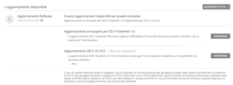 Aggiornamento OS X 10.10.3 disponibile con Apple Foto