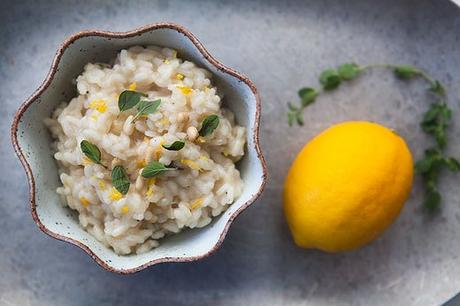 risotto limone e zenzero con timo