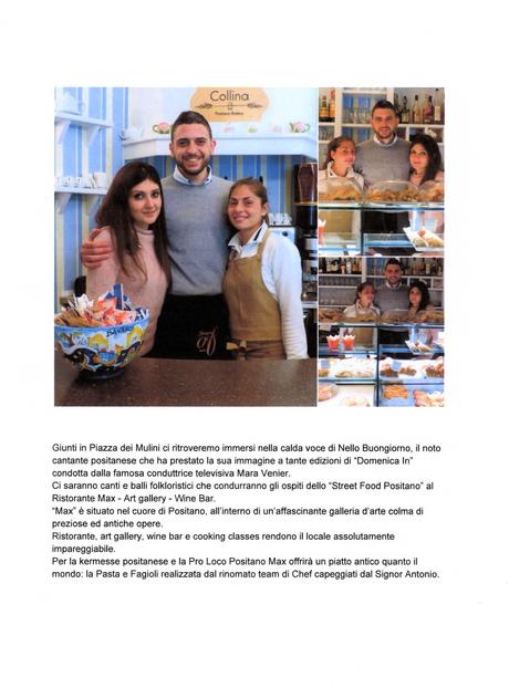 Loco Positano Ristonews Ristoworld presentano Street Food Made Italy racconta attraverso Positano, Città Verticale