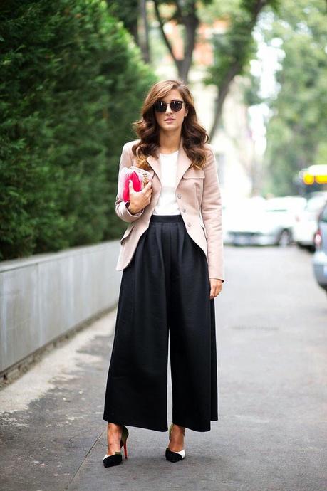 Trend: Come indossare i culotte pants