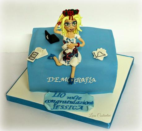 LA LAUREA DI JESSICA!! TORTA LAUREA - GRADUATE CAKE!!!