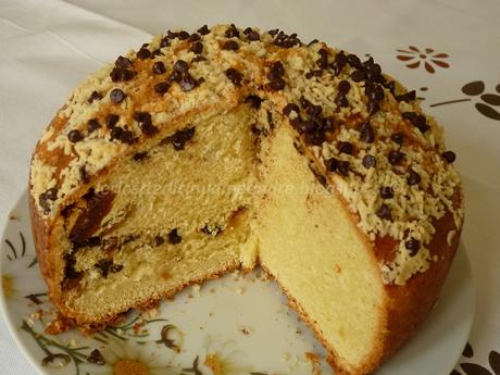 Veneziana di Simona, con cioccolata e uvetta