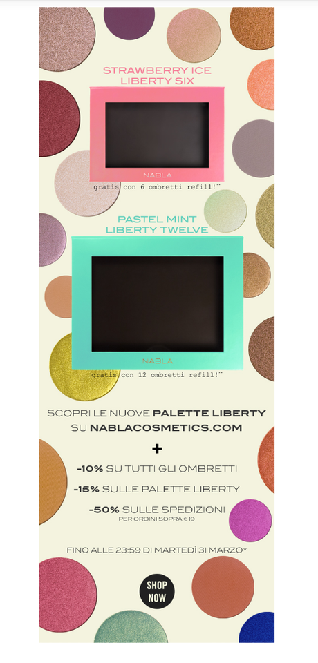 [HAUL Nabla] Ombretti refill e stawberry ice liberty six + Swatches