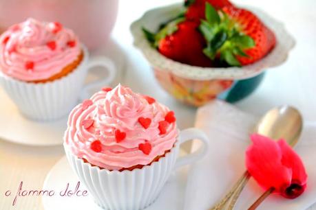 cupcakes vegan alle fragole e limoncello