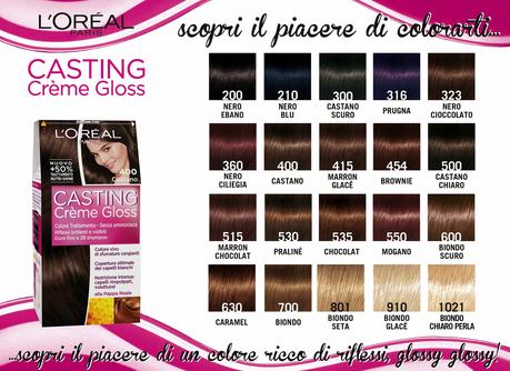 #ilpiaceredipiacerti Capelli brillanti con L'Oreal Casting Creme Gloss