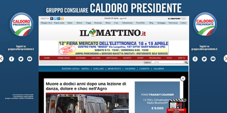 Il Mattino - Caldoro Presidente