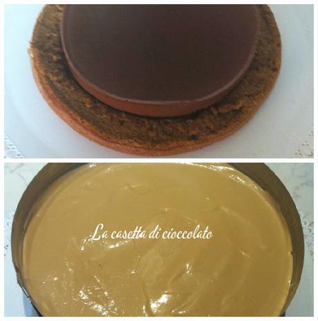 Torta bavarese al caffè cuor di cioccolato