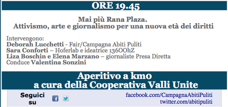 Save the date: Mai più Rana Plaza