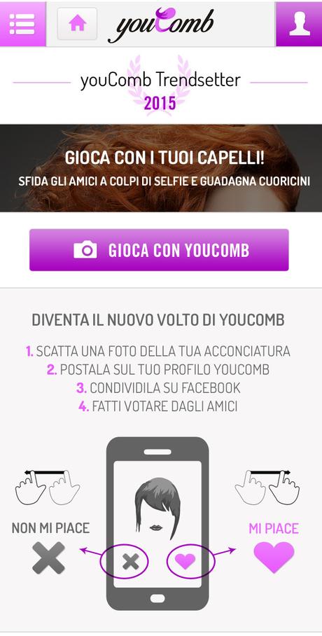 youComb Il Primo Social Network Dedicato ai Capelli