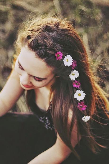 Beauty: flowers on your head