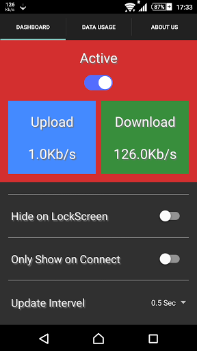 Internet speed meter