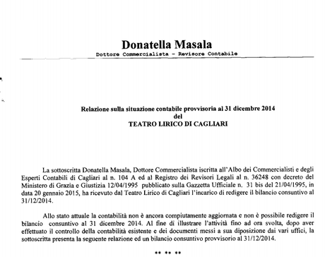 Relazione contabile della Dott.ssa Masala