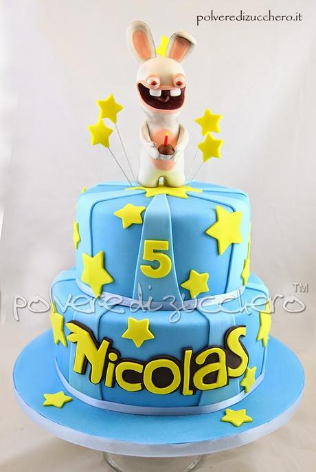 rabbids lapens torta decorata pasta di zucchero torta e dolcetti cake pops cupcake