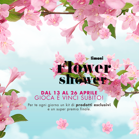 Vinci kit di prodotti cosmetici col concorso “FLOWER SHOWER” di Limoni