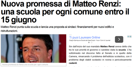 Il Governo Renzi e #labuonascuola (che perde i pezzi a quattro mesi dall'inaugurazione)