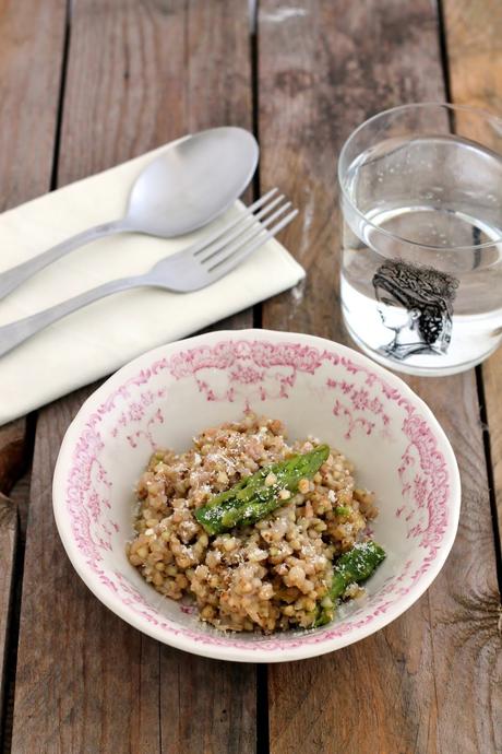 GRANO SARACENO RISOTTATO AGLI ASPARAGI & PROFUMI DI PRIMAVERA DALANI.