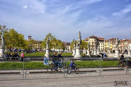 La festa della bicicletta in Prato della Valle a Padova