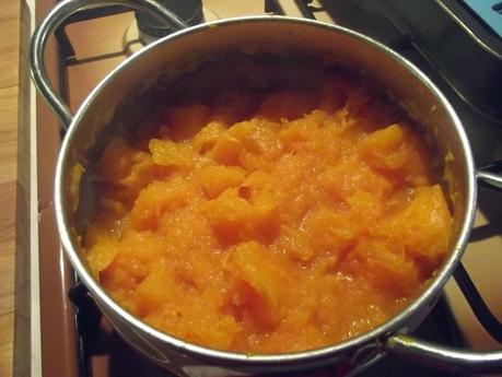 TIMBALLO DI PENNE DI KAMUT TRAFILATE AL BRONZO CON ZUCCA