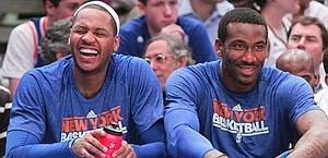 Carmelo Anthony e Amar'e Stoudemire. Reuters