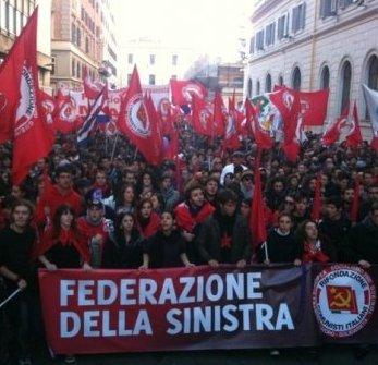 I giovani della Federazione della Sinistra si organizzano.