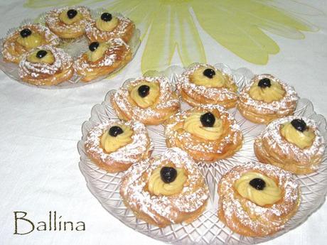 Zeppole di San Giuseppe.: fritte e al forno