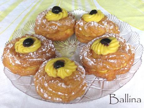 Zeppole di San Giuseppe.: fritte e al forno