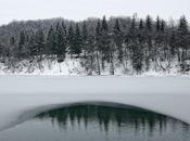 Snow, reflex Pianfei’s lake)