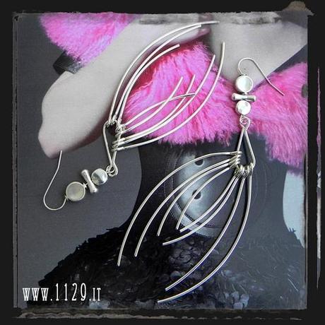 LLCURV orecchini argentati - Silver earrings