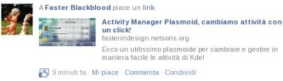 Ecco come appare un link condiviso!