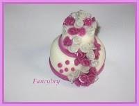 Mini wedding cake: lilla e avorio